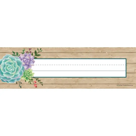 Rustic Bloom Name Plates, 36 Per Pack, 6 Packs {2}