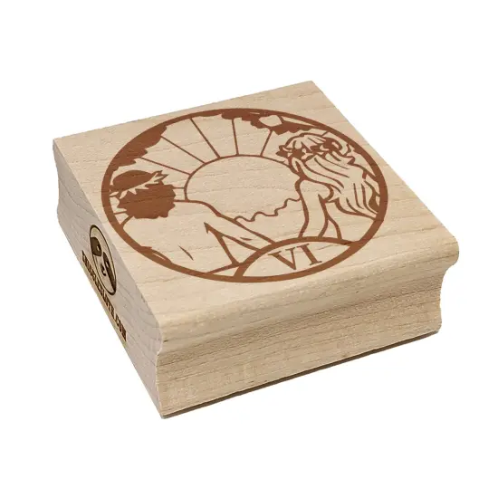 The Lovers Tarot Major Arcana Square Rubber Stamp for Stamping Crafting {1}