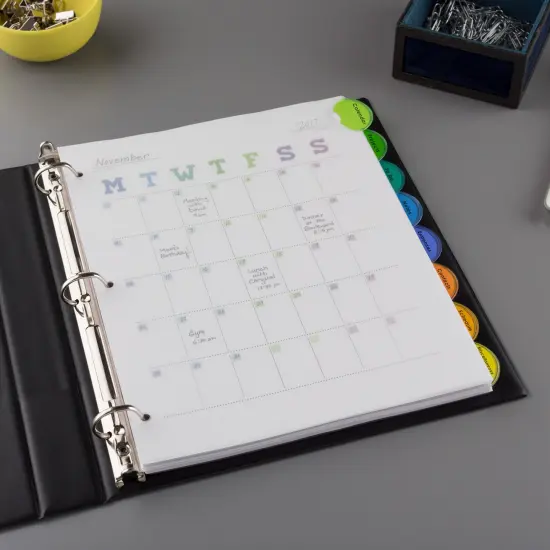 Avery 8-Tab Style Edge Dividers, Insertable Tabs, 2 Sets of 11201 {5}