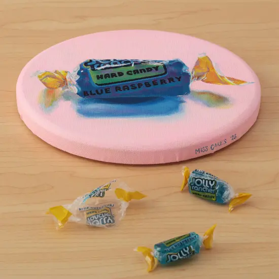 Paramount Cotton Circle Canvas, Box of 6 - Medium Texture, 11/16" Thick, 9 oz. Double Primed, Acid-Free, Non-Ghosting Raised Edge Stretcher Frame, Smooth Edge Round Canvases for Painting {7}