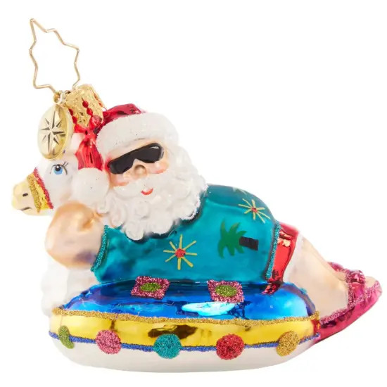 Christopher Radko Christopher Radko Ho-Ho-Holiday In The Sun Gem Glass Christmas Ornament 1021431 Multi {1}