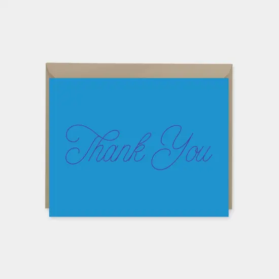Thank You Cards, Modern Blank Thank You {3}
