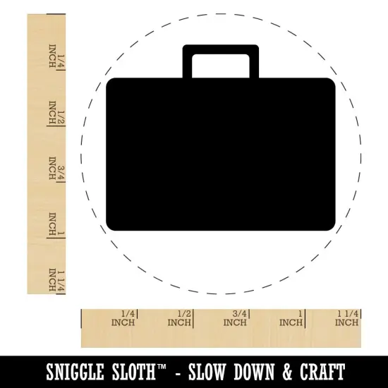 Suitcase Travel Solid Rubber Stamp for Stamping Crafting Planners {1}