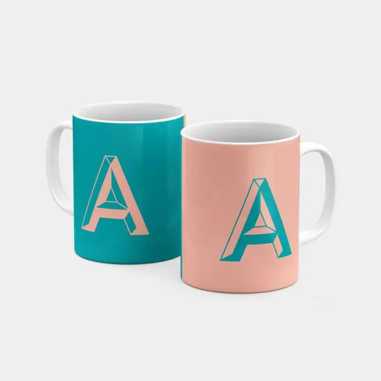 Monogram Letter 11oz Mug {2}