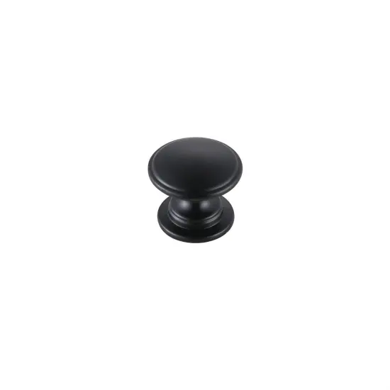 Kaid 1.2" Diameter Matte Black Mushroom Knob Multipack (Set of 10) {4}