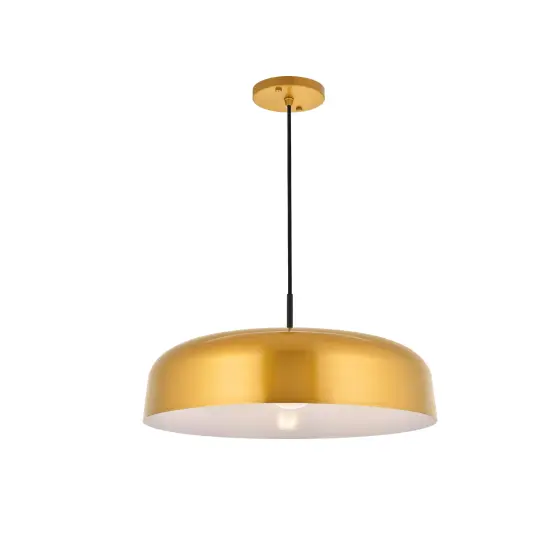 Etude 1 light satin gold Pendant {6}