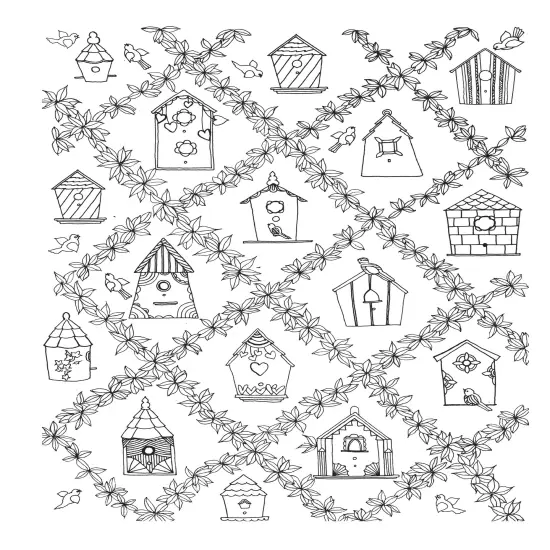 Creative Haven: Whimsical Gardens Coloring Book-Softcover {4}