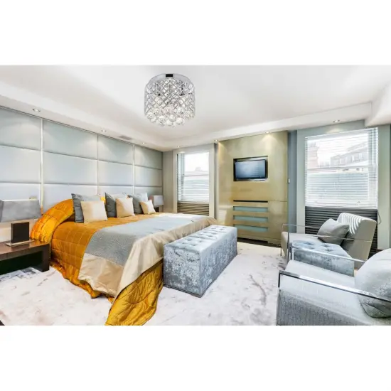 Tully 3 light Chrome Flush Mount {2}