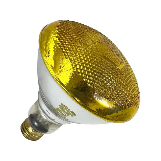 Philips 100w 120v Yellow BR38 Bug Light Incandescent Bulb {2}