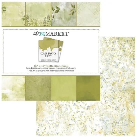 49 And Market Collection Pack 12"X12"-Color Swatch: Grove {3}