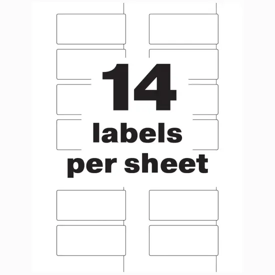 Avery PermaTrack Destructible Asset Tag Labels, 1-1/4" x 2-3/4", 112 Asset Tags (60537) {6}