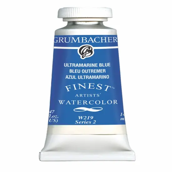 Grumbacher Finest&trade; Watercolor Ultramarine Blue {1}
