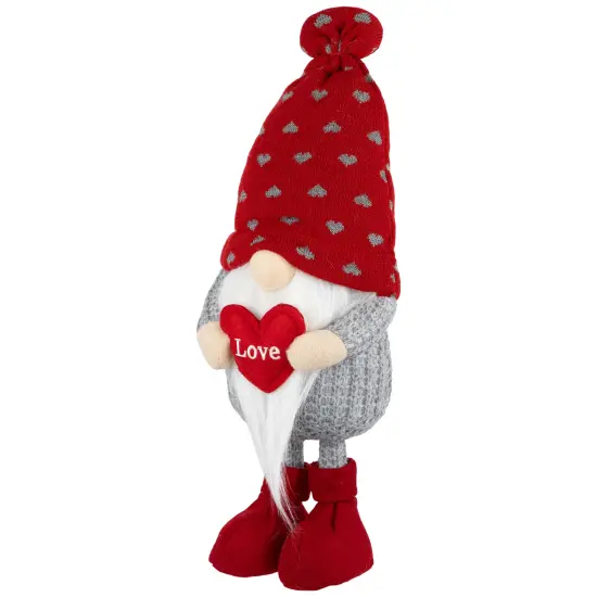 Northlight Plush "Love" Valentine's Day Gnome - 13.5" Red {4}
