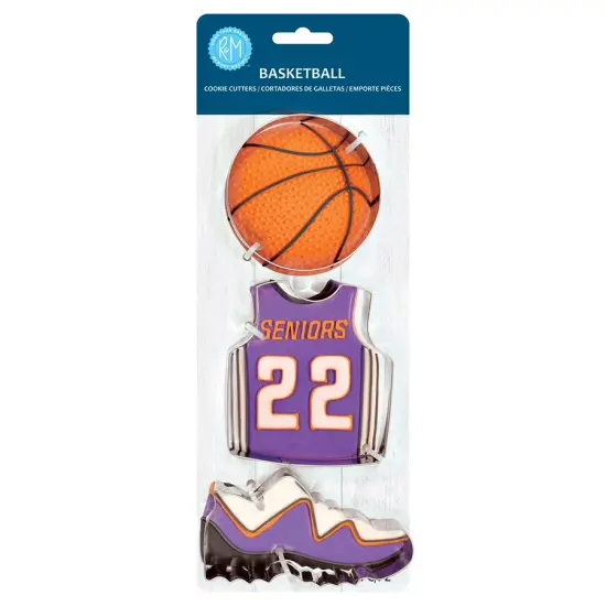 Basketball 3 PC Cookie Cutter Set Carded {1}