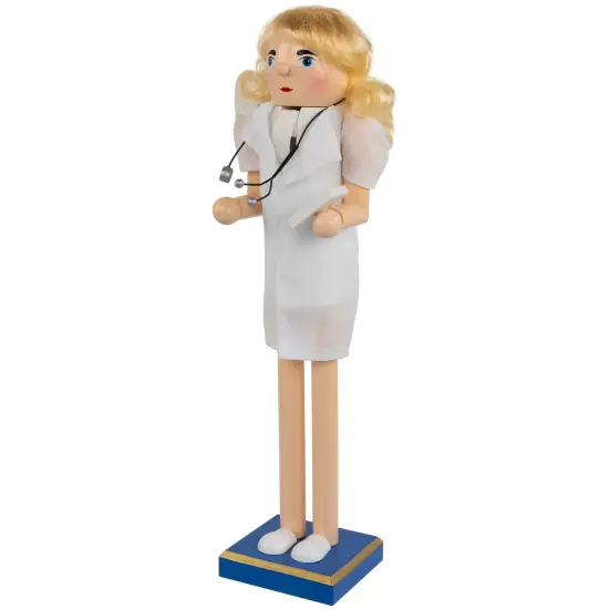 Northlight 15" Nurse Christmas Nutcracker with Stethoscope White {4}