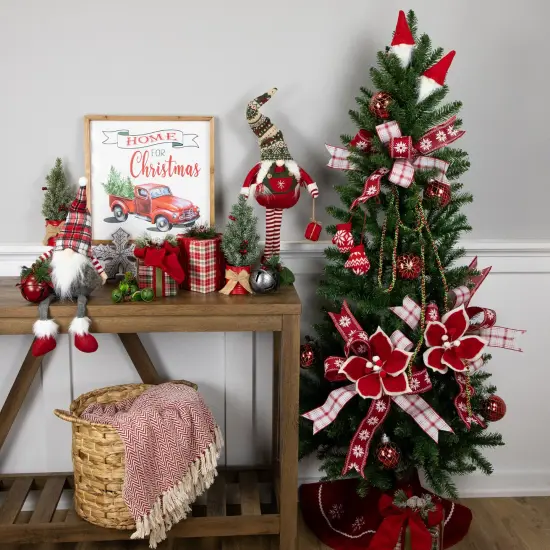 Northlight 5' Winona Fir Artificial Wall Christmas Tree, Unlit Green {3}