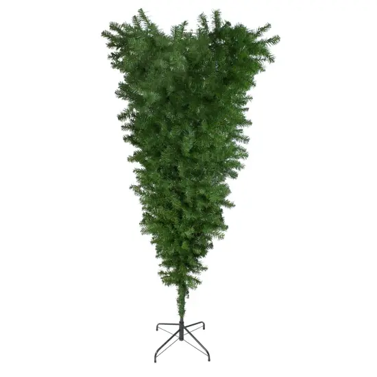 Northlight 5.5' x 36" Green Upside Down Spruce Medium Artificial Christmas Tree - Unlit {1}