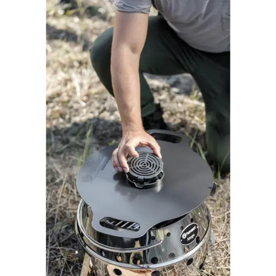 Petromax Atago Griddle Insert, for Atago Camp Grill, Direct Flame with Grill Marks, Outdoor Campsite Cooking a la Plancha {5}