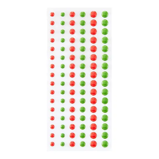 Spellbinders Dimensional Enamel Dots-Red & Green {2}