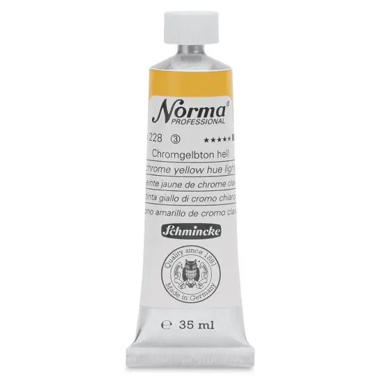 Schmincke Norma Professional Oil Paint - Chrome Yellow Hue Light, 35 ml, Tube {1}