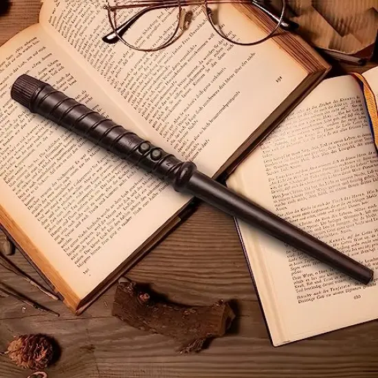 Halloween Decorations - Floating LED Candles with Wand Remote Control - Witch Wizard Gifts Christmas Decor for Indoor Home Room Classroom Bedroom Party (with Wand Remote) {4}