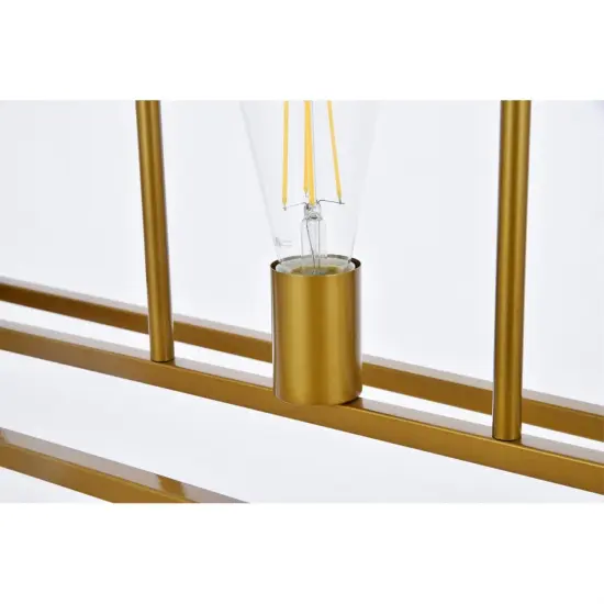 Voir 3 lights pendant in brass {4}