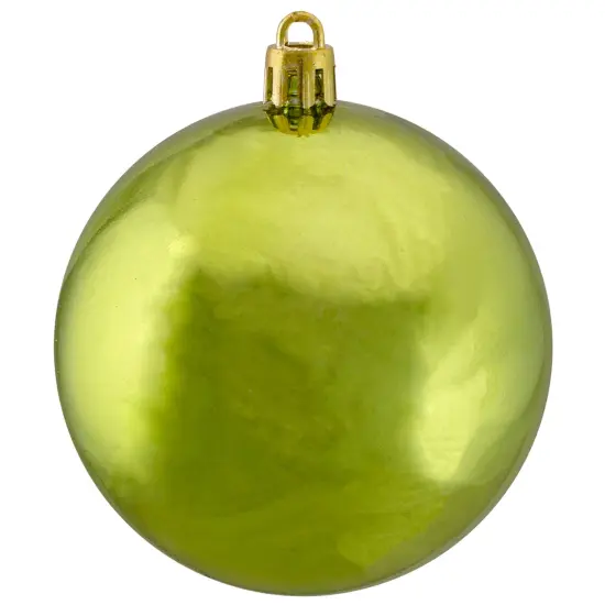 Northlight Shatterproof Shiny Christmas Ball Ornaments 3.25" (80mm) - Kiwi Green- 32ct {4}