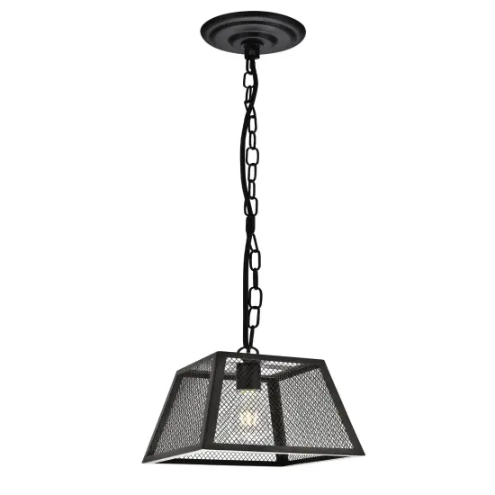 Talon Collection Pendant D9.8 H10.4 Lt:1 Matte Black Finish {2}
