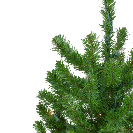 Northlight Pre-Lit Medium Alpine Artificial Christmas Tree - 4' - Clear Lights Green {6}