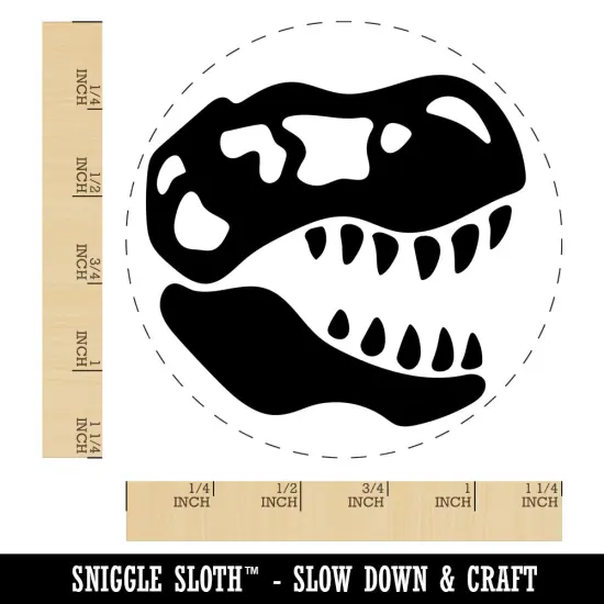 Tyrannosaurus Rex Skull Fossil Rubber Stamp for Stamping Crafting Planners {1}