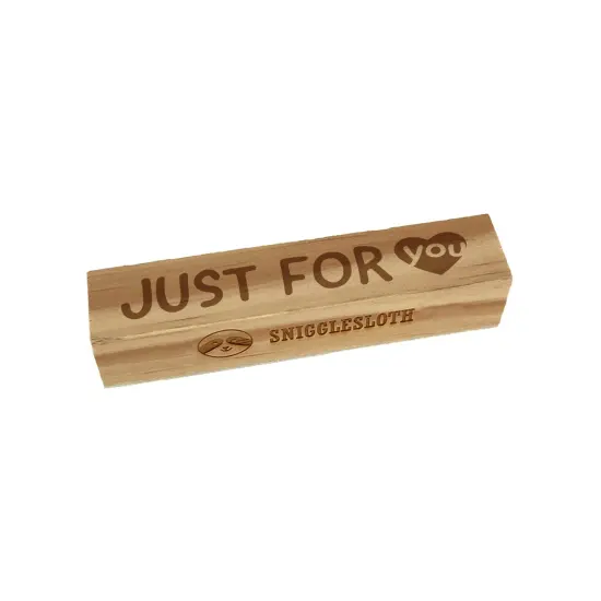Just for You with Heart Rectangle Rubber Stamp for Stamping Crafting {7}