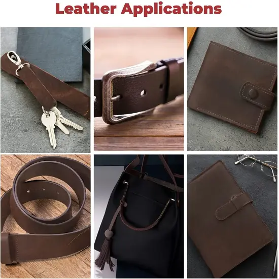 1.25"x50" (3.2x127cm) ELW 5-6 oz (2-2.4mm) 72" Length, Straps, Belts, Strips Full Grain Leather Crazy Horse Belt Medium DIY Craft, Pet Collars, Blanks, Accessory, Jewelry, Wrapping Tobacco Brown {6}