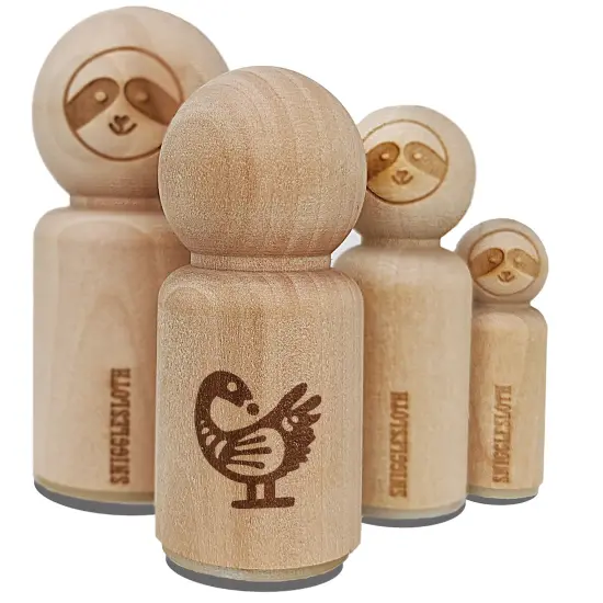 Sankofa African Adinkra Bird Symbol Reflection Rubber Stamp for Stamping Crafting Planners {2}