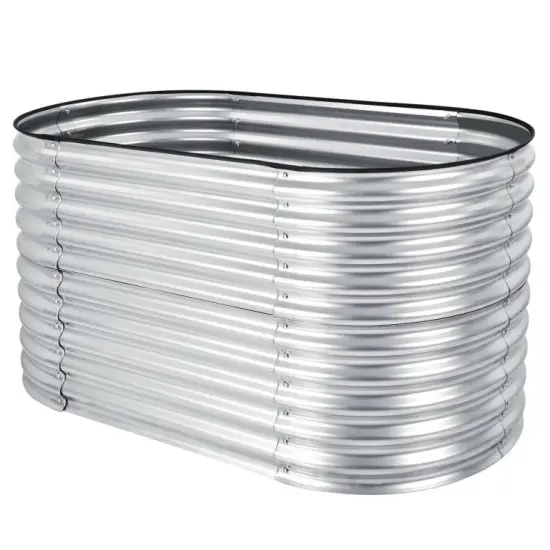 Raised Garden Bed with Open Base for Growing Vegetables {6}