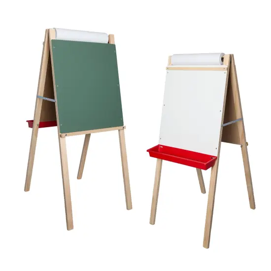 Child's Deluxe Double Easel, Green Chalkboard/Dry Erase Board, 44" T x 19" W {2}