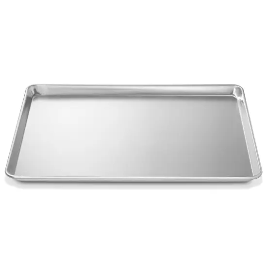 Last Confection 18" x 26" Commercial Grade Baking Sheet Pans, Aluminum Full-Size Rimmed Cookie Sheet Trays {5}