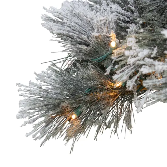 Northlight 4.5' Pre-Lit LED Black Spruce Artificial Christmas Tree - Clear Lights {6}