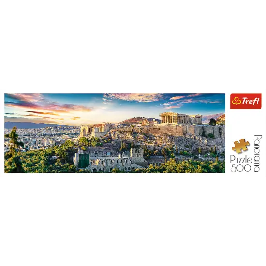 Panorama 500 Piece Jigsaw Puzzles, Acropolis, Athens Greece Puzzle, Parthenon Puzzle, Adult Puzzles, Trefl 29503 {3}