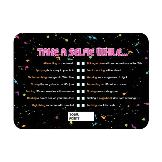 Big Dot of Happiness 80's Retro - Selfie Scavenger Hunt - Totally 1980s Party Game - Set of 12 {3}