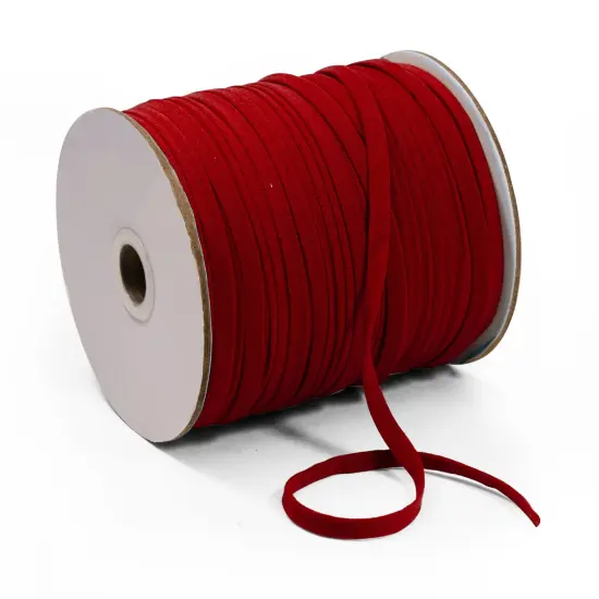 1/4" Ultra Soft Knit Elastic Band - 100 Yard Spool Red {1}