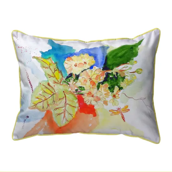Betsy Drake Primrose Flowers Extra Large 20 X 24 Indoor / Outdoor Pillow {1}