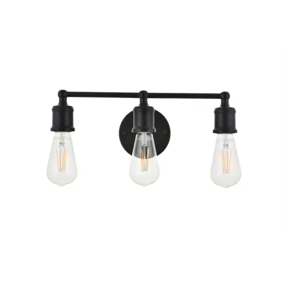 Serif 3 light black Wall Sconce {3}