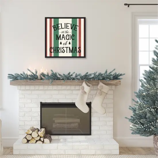 Heartland Holiday IV Green by Wild Apple Portfolio Canvas Art Framed {6}