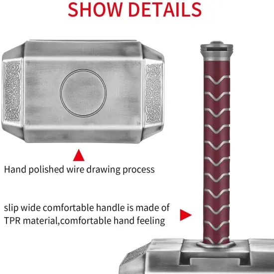 Marvel Avengers Thor's Hammer 44-Piece Tool Set | Mjolnir Toolbox All-In-One Kit {6}