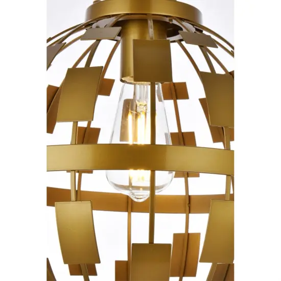 Levante 1 light pendant in brass {6}