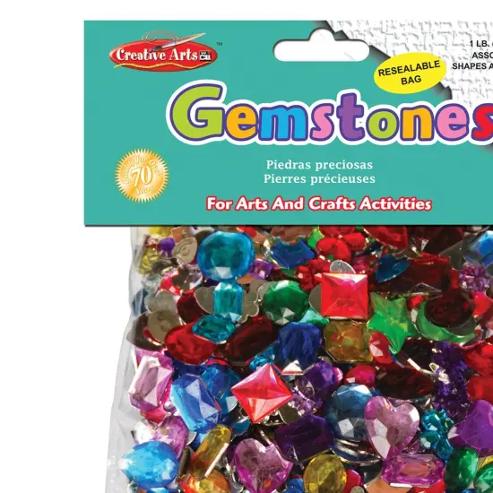 Creative Arts&trade; Gemstones Assorted Styles and Colors, 1 Pound Bag {2}