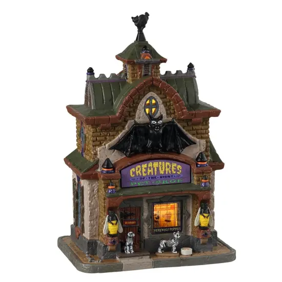 Lemax&reg; Spooky Town&trade; Halloween Village: Creatures Of The Night Pet Shop {1}