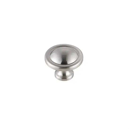 Garlande 1.2" Diameter Brushed Nickel Mushroom Knob Multipack (Set of 10) {4}