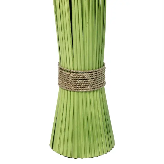 Northlight Artificial Onion Grass Bundle Wrapped with Jute Rope Decoration - 37.75" Green {4}