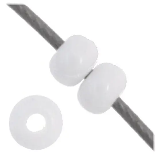 John Bead 11/0 Opaque Czech Glass Seed Beads, 250g White {2}